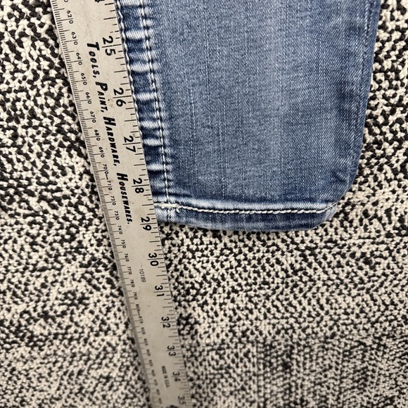 Miss Me Hailey Skinny Blue Jeans Womens 26‎ (FITS 26 X 29) Thick Stitch Bling - Picture 8 of 12